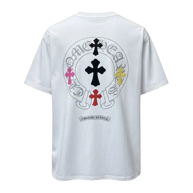 Chrome Hearts T-Shirt Cross Logo White — Authentic Chrome Hearts in stock at CLZTURE