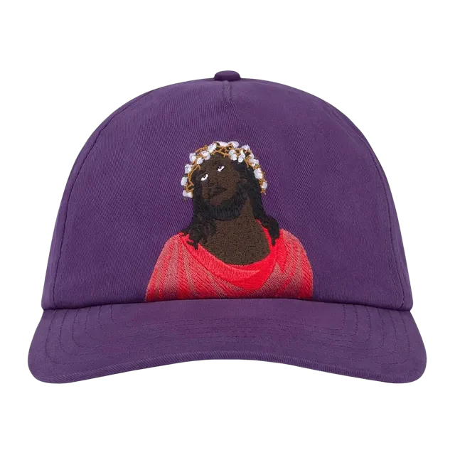 Denim Tears Black Jesus Cap Purple — Authentic Accessories at CLZTURE