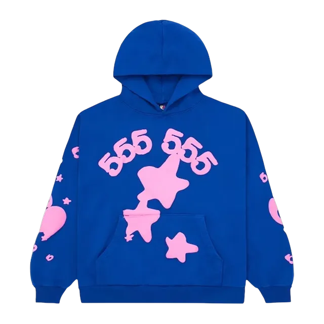 Sp5der Beluga Hoodie Blue — Authentic Sp5der in stock at CLZTURE
