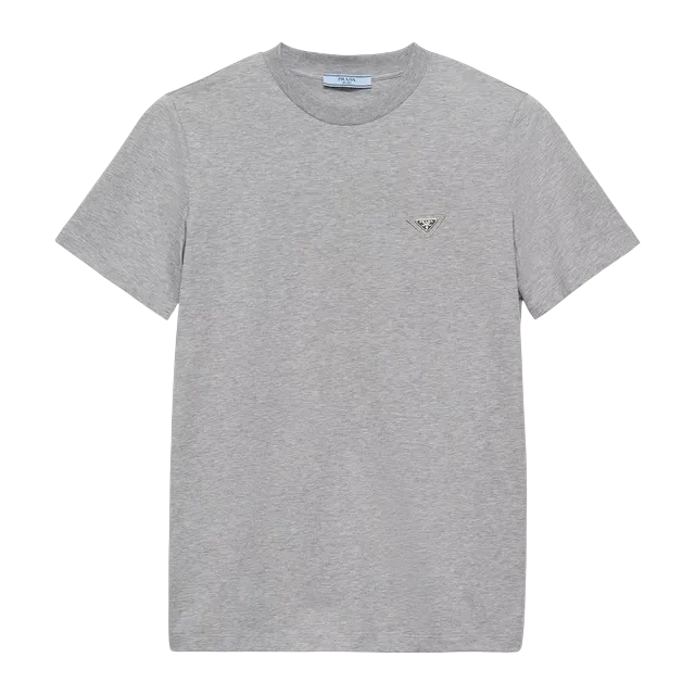Prada Jersey T-Shirt Grey — Authentic T-Shirts at CLZTURE