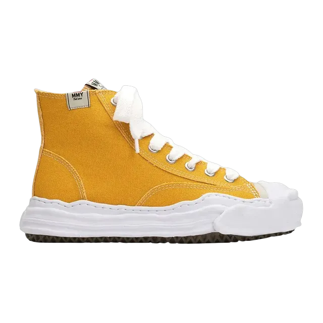 Mihara Yasuhiro Hank Og Sole Canvas High Yellow — Authentic Shoes & Footwear at CLZTURE