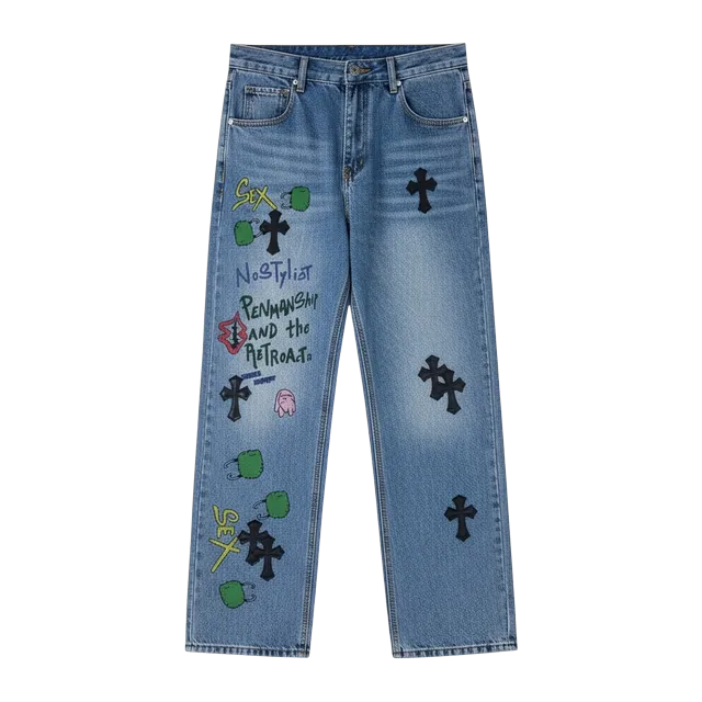 Chrome Hearts Cross Patch Jeans Black — Authentic Chrome Hearts in stock at CLZTURE