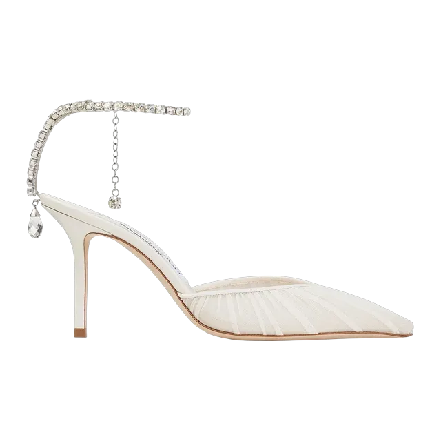 Jimmy Choo Saeda 85Mm White — Authentic Jimmy Choo in stock at CLZTURE