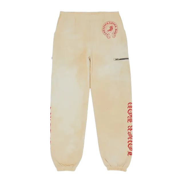 Chrome Hearts Drake Friends & Family Cross Sweatpants Tan — Authentic Chrome Hearts in stock at CLZTURE