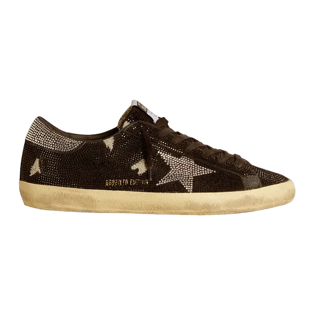 Golden Goose Swarovski x Sneakers Super-Star Brown — Authentic Shoes & Footwear at CLZTURE