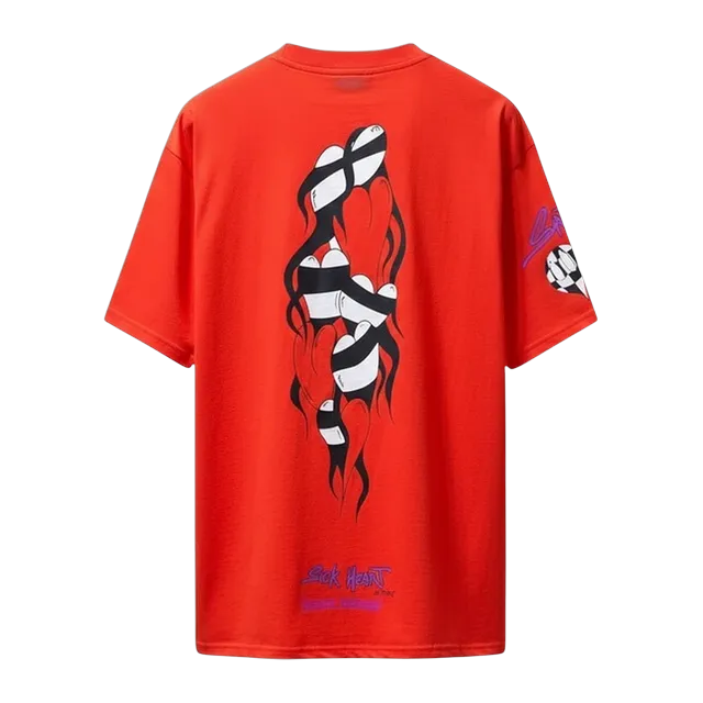 Chrome Hearts T-Shirt Spark Logo Red — Authentic Chrome Hearts in stock at CLZTURE