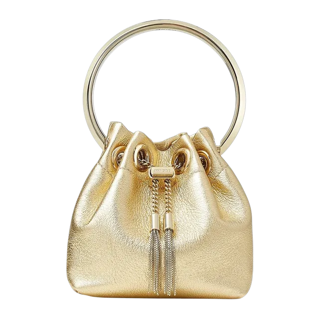 Jimmy Choo Micro Bon Bon Gold — Authentic Clutches & Pouches at CLZTURE