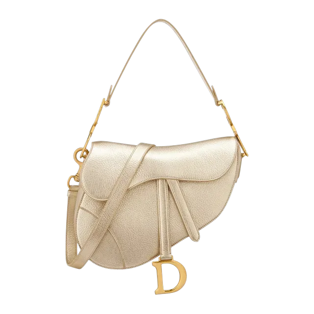 Dior Bag Saddle à Bandoulière Gold — Authentic Bags & Luggage at CLZTURE