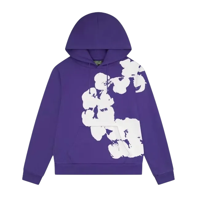 Denim Tears Big Cotton Wreath Sweatshirt Purple — Authentic Denim Tears in stock at CLZTURE