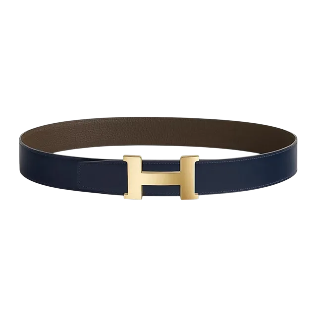 Hermès Boucle Constance 38Mm Blue Brown — Authentic Accessories at CLZTURE