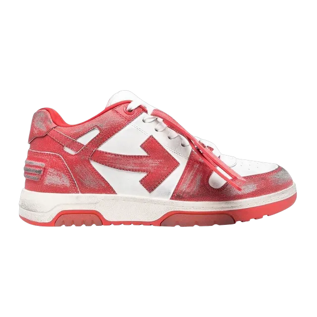 Off-White Out of Office Used Red White — Authentic Shoes & Footwear at CLZTURE