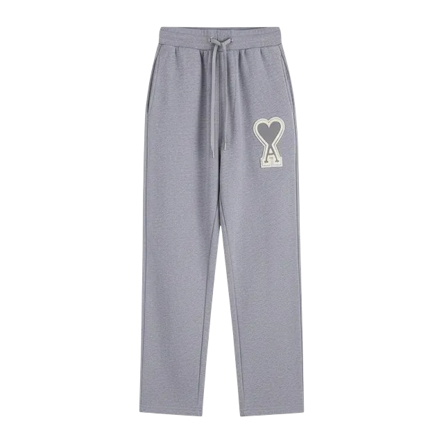 AMI Paris Big Logo Pants Grey — Authentic Pants & Trousers at CLZTURE