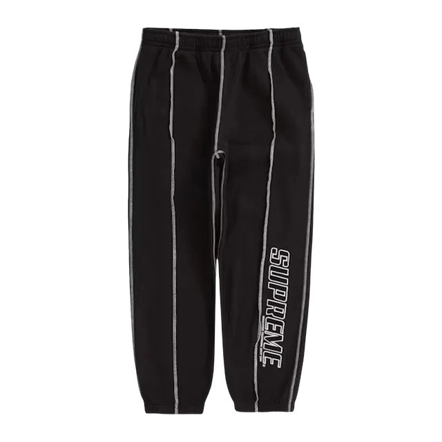 Supreme Coverstitch Sweatpant Black — Authentic Pants & Trousers at CLZTURE