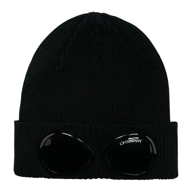 C.P. Company Goggle Beanie Total Eclipse — Authentic Accessories at CLZTURE