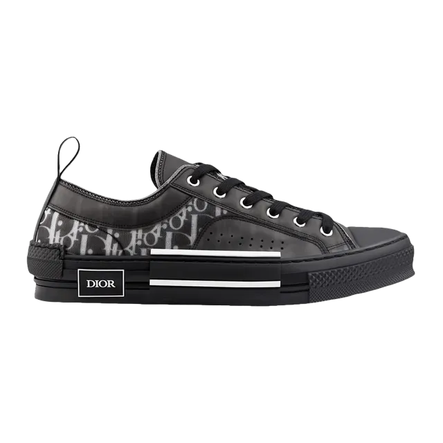 Dior Sneakers B23 Basse Oblique Black — Authentic Shoes & Footwear at CLZTURE