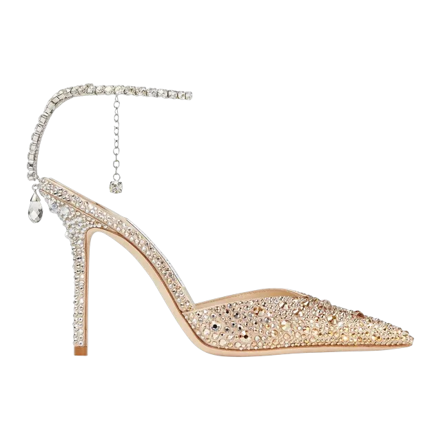 Jimmy Choo Saeda 100Mm White — Authentic Shoes & Footwear at CLZTURE