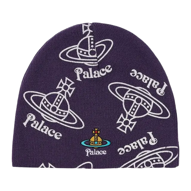 Palace Vivienne Westwood x Jersey Beanie Purple — Authentic Accessories at CLZTURE