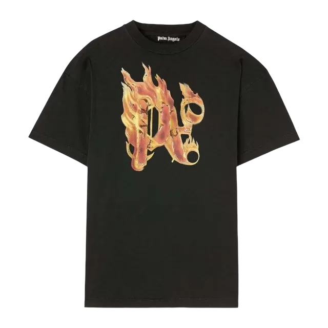 Palm Angels Burning Monogram Black — Authentic Palm Angels in stock at CLZTURE