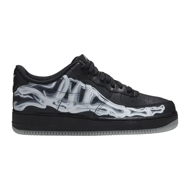 Air Force 1 Black Skeleton’ 07 Qs — Authentic Shoes & Footwear at CLZTURE