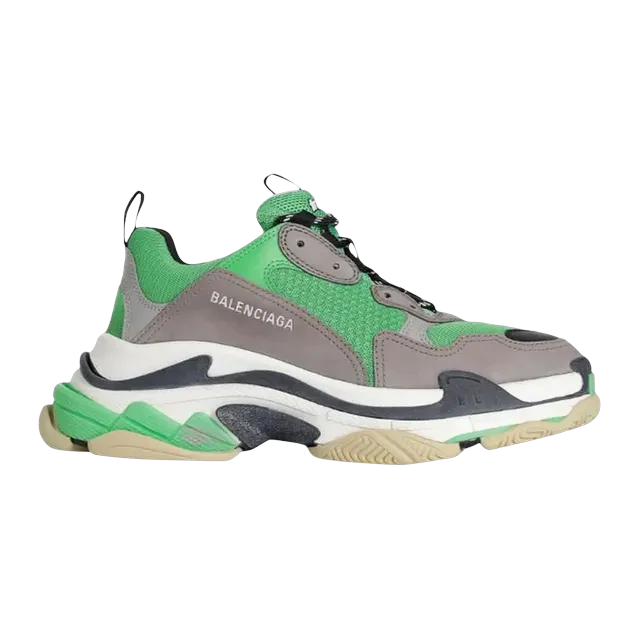 Balenciaga Triple S Grey Green — Authentic Shoes & Footwear at CLZTURE