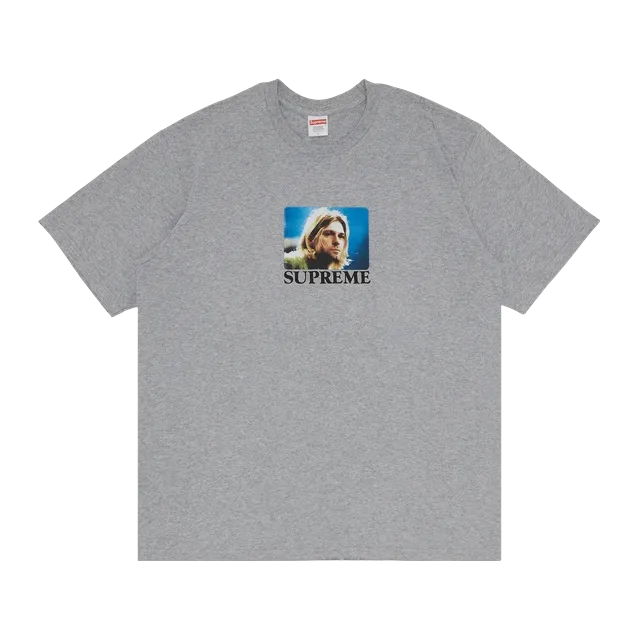 Supreme Kurt Cobain T-Shirt Heather Grey — Authentic Supreme in stock at CLZTURE