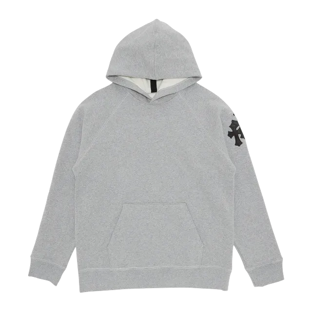 Chrome Hearts Paper Jam Cross Hoodie Heather Grey — Authentic Chrome Hearts in stock at CLZTURE