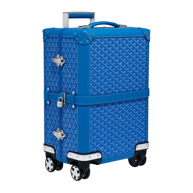 Goyard Bourget Pm Trolley Case Blue — Authentic Bags & Luggage at CLZTURE