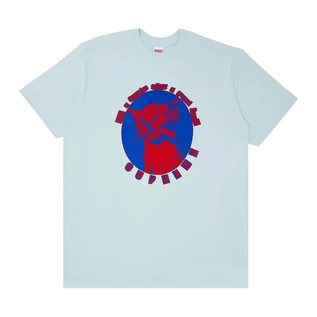 Supreme Smoke T-Shirt Pale Blue — Authentic Supreme in stock at CLZTURE