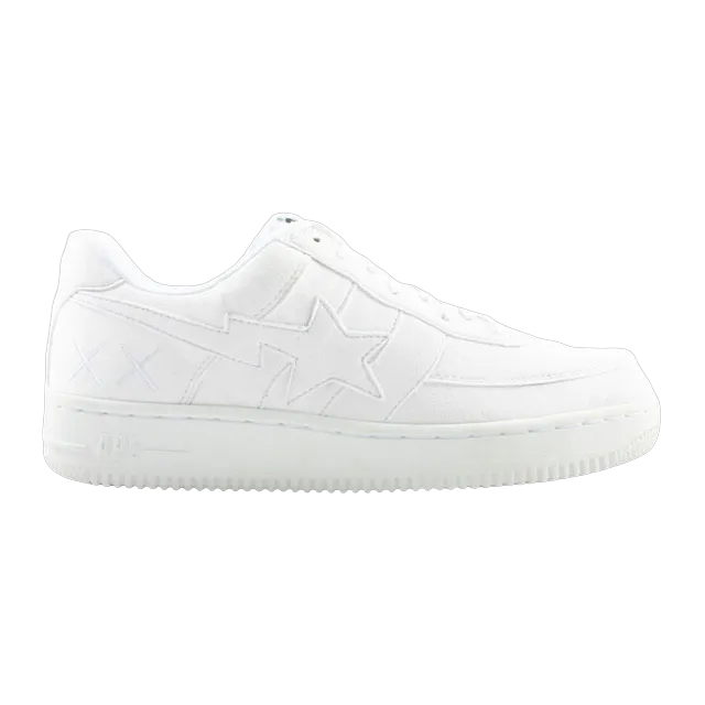 BAPE Kaws x Bapesta Fs-029 Suede Low White — Authentic Shoes & Footwear at CLZTURE