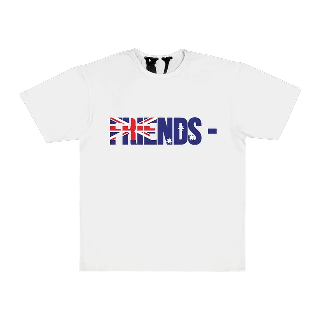 Vlone Friends – Aus T-Shirt White — Authentic T-Shirts at CLZTURE
