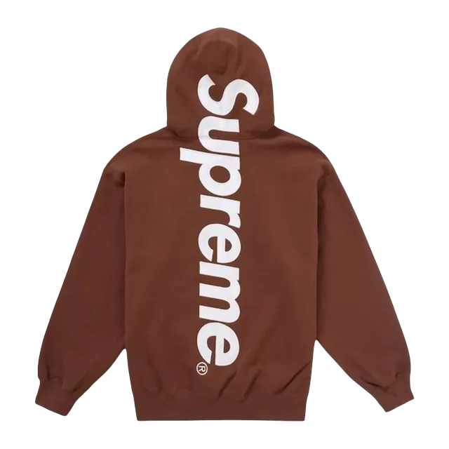 Supreme Satin Applique Hooded Brown — Authentic Supreme in stock at CLZTURE