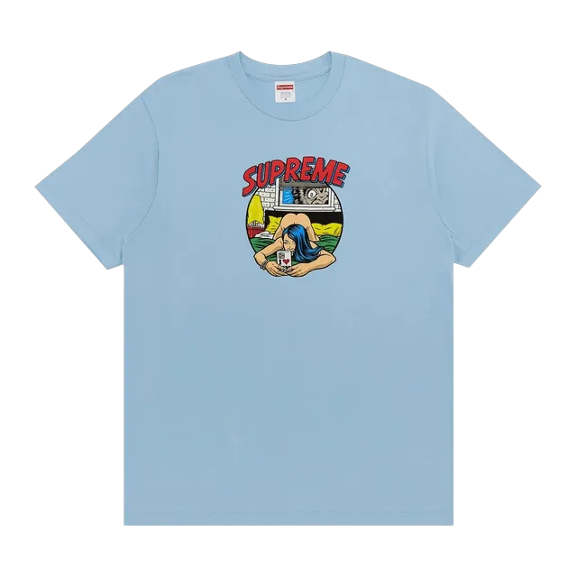 Supreme Bedroom T-Shirt Powder Blue — Authentic Supreme in stock at CLZTURE