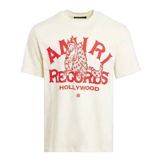 Amiri Records Wolf T-Shirt Vanilla Ice — Authentic T-Shirts at CLZTURE