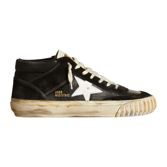 Golden Goose Sneakers Mid Star Black — Authentic Shoes & Footwear at CLZTURE