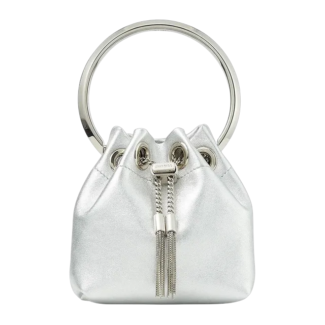 Jimmy Choo Micro Bon Bon Grey — Authentic Clutches & Pouches at CLZTURE