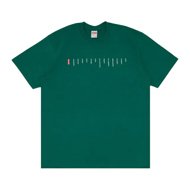Supreme Location T-Shirt Light Pine — Authentic Supreme in stock at CLZTURE