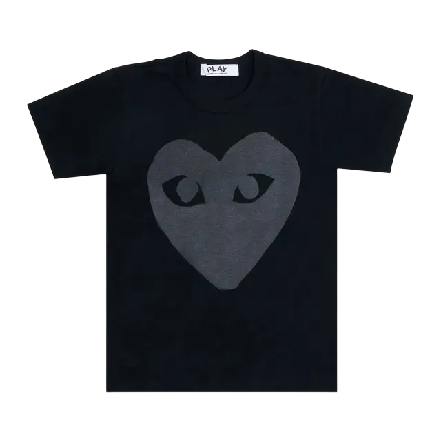 Comme des Garçons Play Large Heart T-Shirt Black — Authentic Comme Des Garçons in stock at CLZTURE