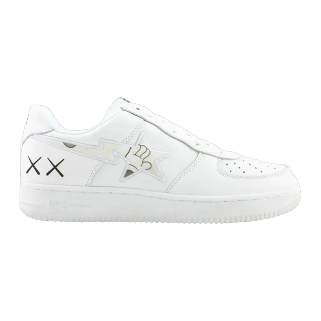 BAPE Kaws x Bapesta Fs-001 Low White — Authentic Shoes & Footwear at CLZTURE