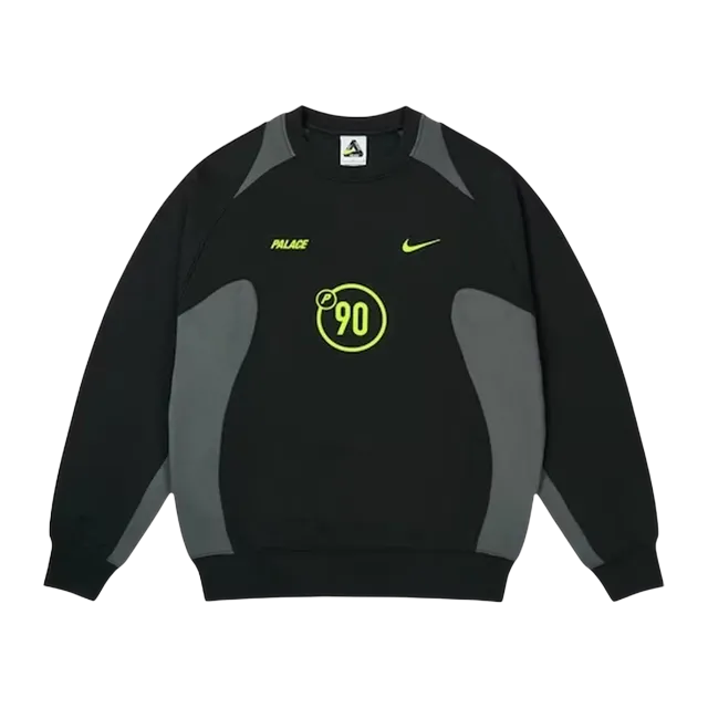 Palace Nike x Total 90 Crew Black — Authentic Hoodies & Sweats at CLZTURE