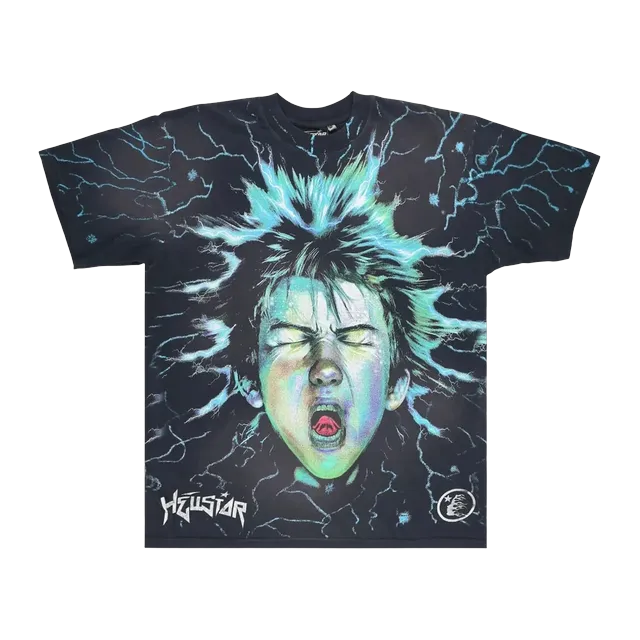Hellstar Electic Kid T-Shirt Black — Authentic Hellstar in stock at CLZTURE