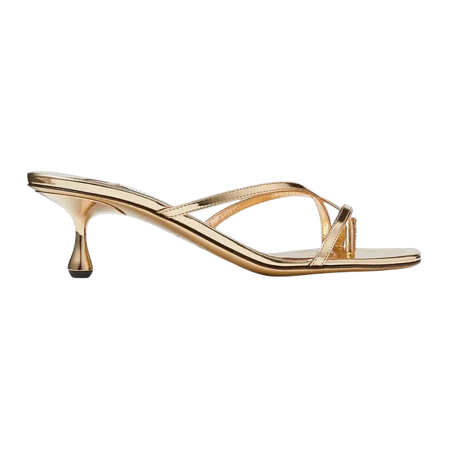 Jimmy Choo Etana Mule 50Mm Gold — Authentic Jimmy Choo in stock at CLZTURE
