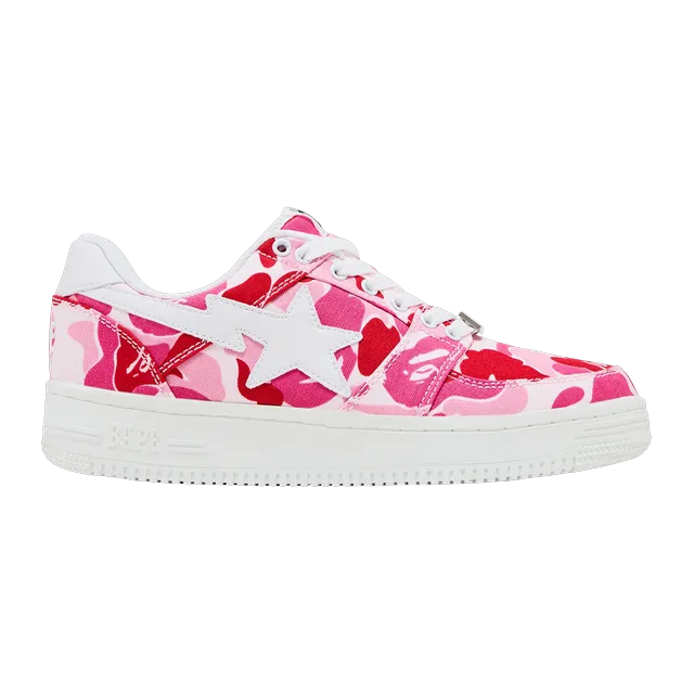 BAPE Bapesta Low Pink Abc Camo — Authentic Shoes & Footwear at CLZTURE