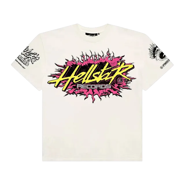 Hellstar Records T-Shirt White — Authentic T-Shirts at CLZTURE