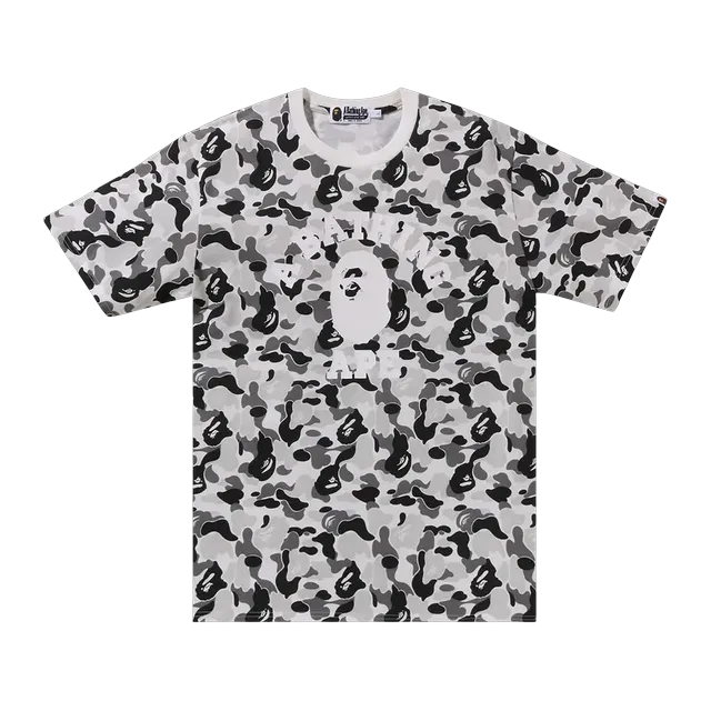 BAPE Abc Camo College T-Shirt Grey — Authentic T-Shirts at CLZTURE