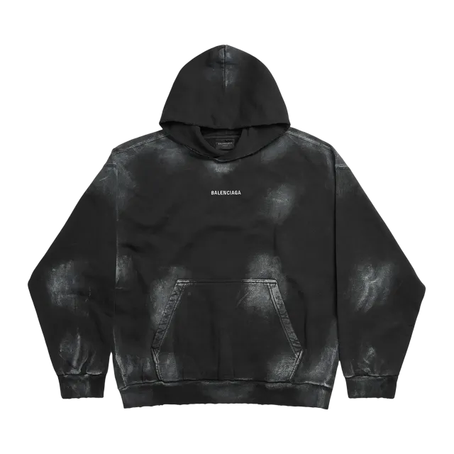 Hoodie Balenciaga Back Black — Authentic Balenciaga in stock at CLZTURE