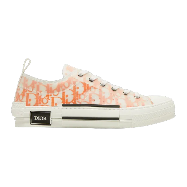 Dior Sneakers B23 Basse Oblique Orange — Authentic Shoes & Footwear at CLZTURE