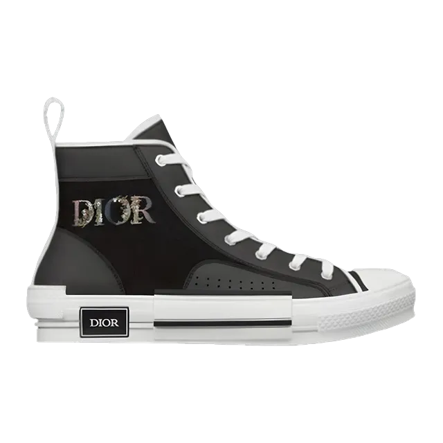 Dior Sneakers B23 Haute Black Flowers — Authentic Shoes & Footwear at CLZTURE