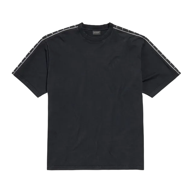 Balenciaga T-Shirt Stripe Black — Authentic Balenciaga in stock at CLZTURE