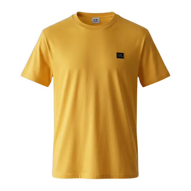 C.P. Company T-Shirt Logo Yellow — Authentic T-Shirts at CLZTURE