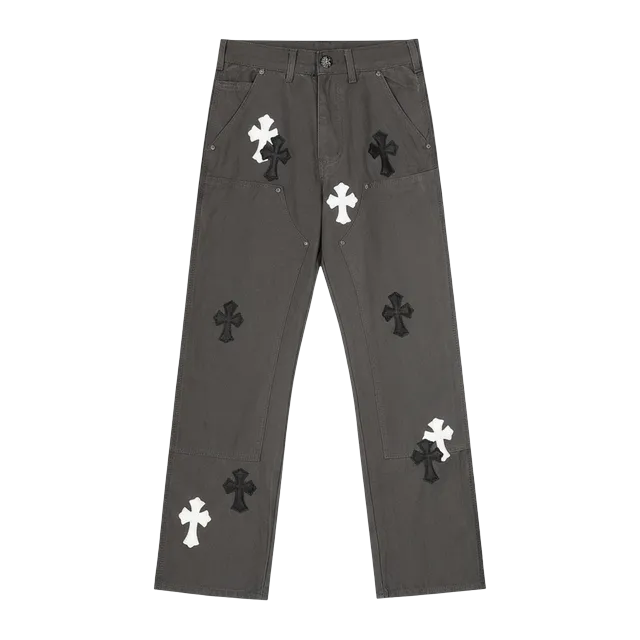 Chrome Hearts Cross Patch Jeans Grey — Authentic Chrome Hearts in stock at CLZTURE